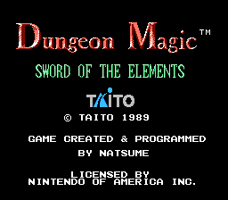 Dungeon Magic - Sword of the Elements (USA)